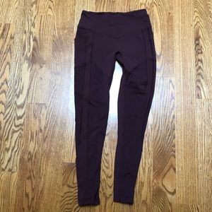 Maroon Lululemon Leggings